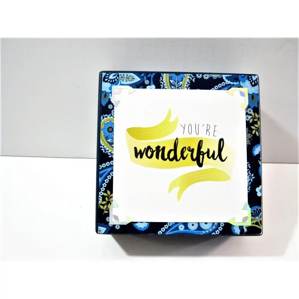 Inspirational Tabletop double Message Box Sign for Home Office Desk Shelf Table